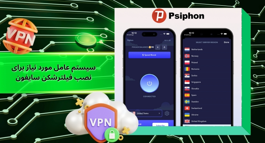 سیستم عامل مورد نیاز برای نصب فیلترشکن سایفون چیست؟