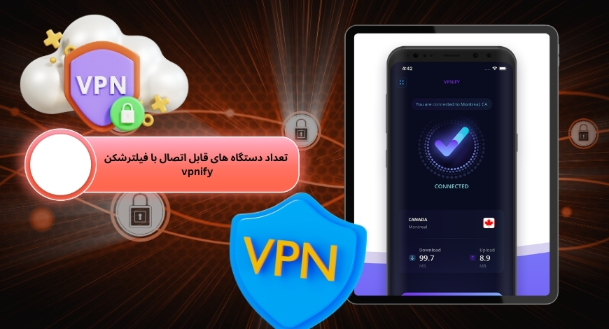 تعداد دستگاه های قابل اتصال با فیلترشکن vpnify