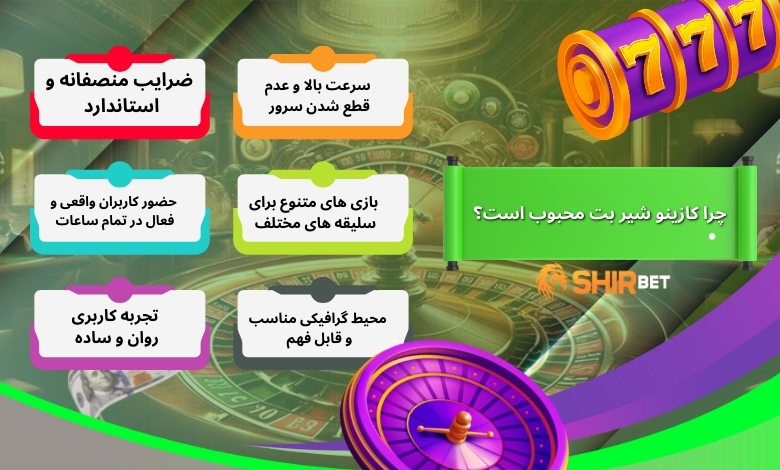 چرا کازینو شیر بت محبوب است؟