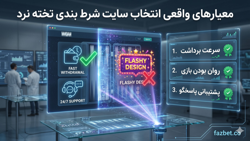 معیارهای واقعی انتخاب سایت شرط بندی تخته نرد